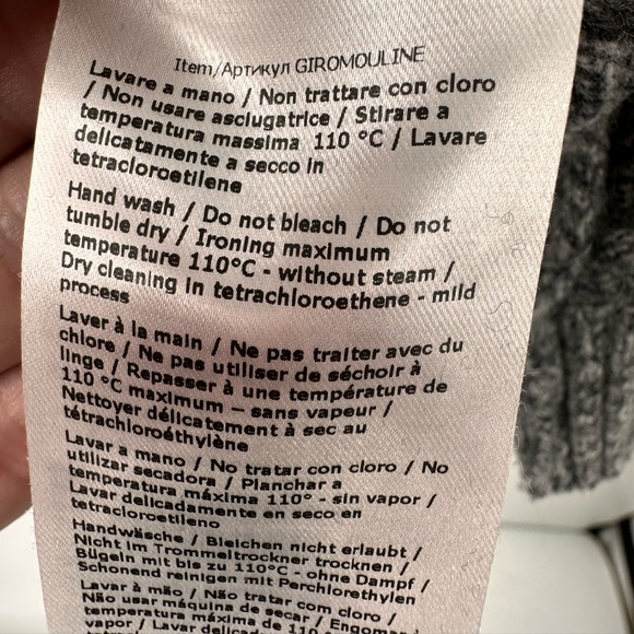 Liu Jo Heathered Gray Crew Neck Sweater Italian Knitwear Mens XL Quiet Luxury - Picture 6 of 10